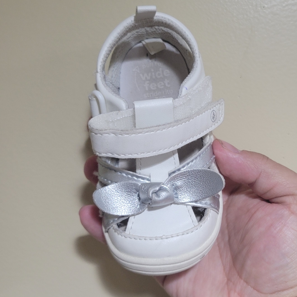 White sandals